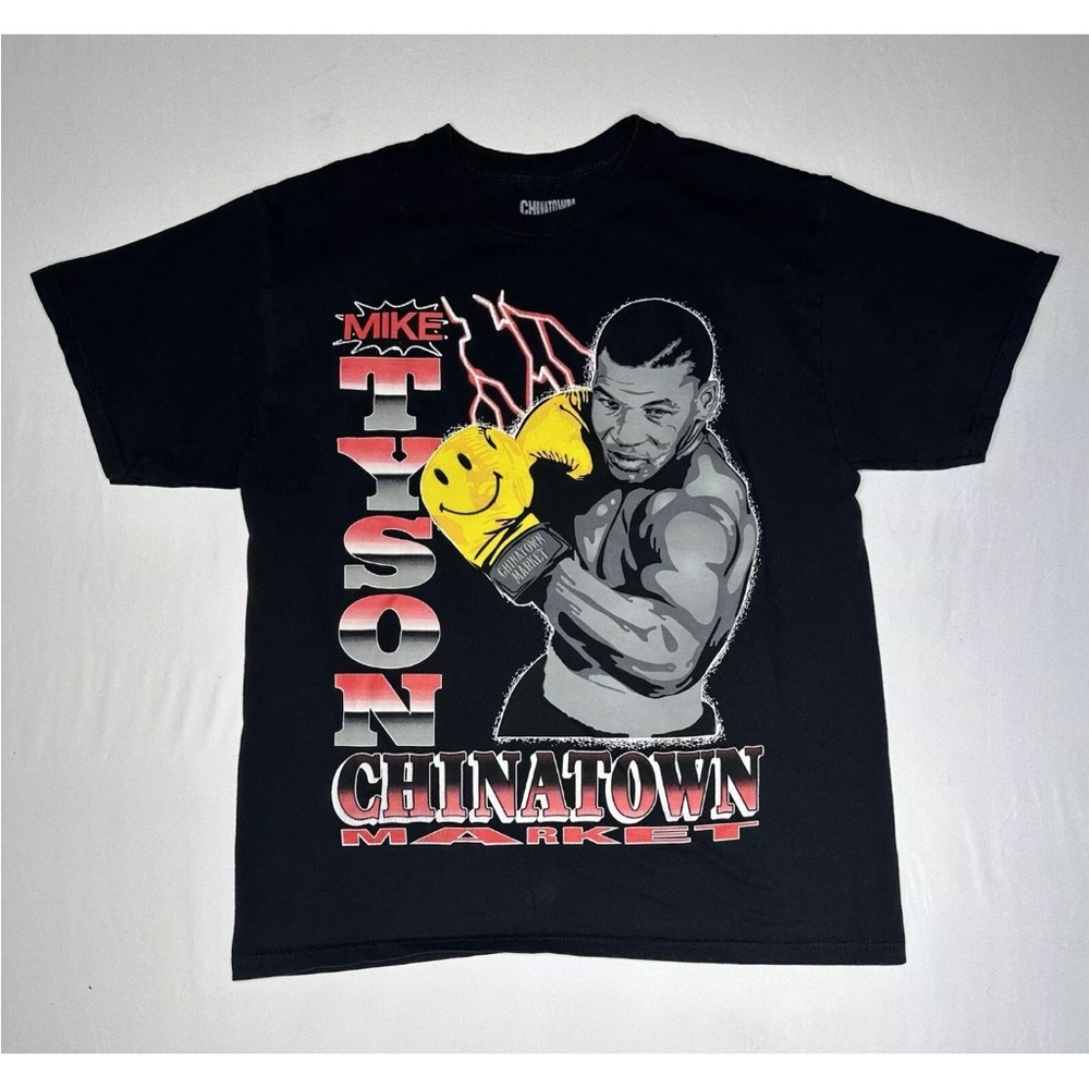 Mike Tyson Chinatown Market “Smiley Gloves” T-Shirt - Size Large - Preowned